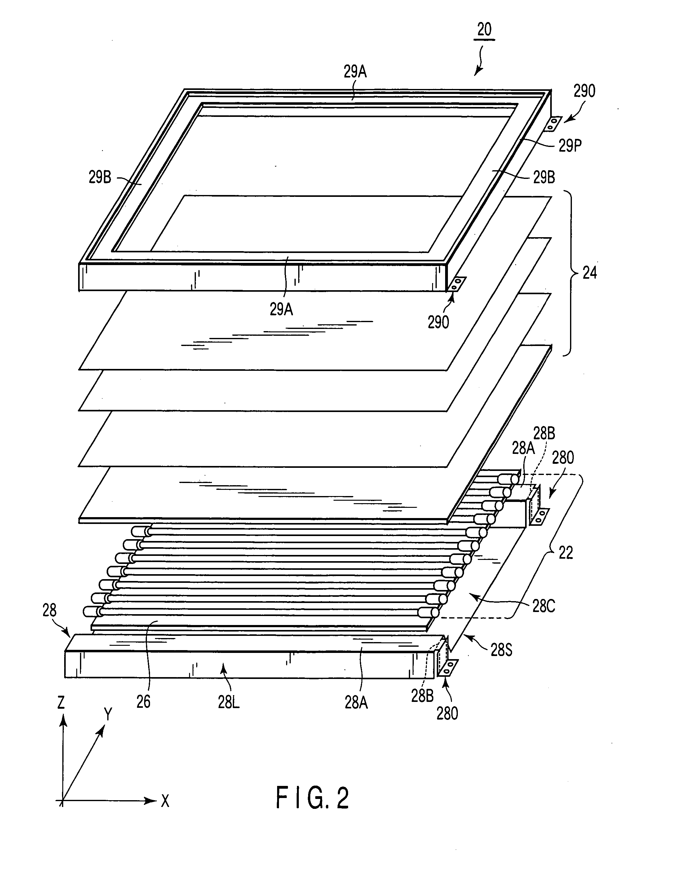 Planar light source device and liquid crystal display apparatus