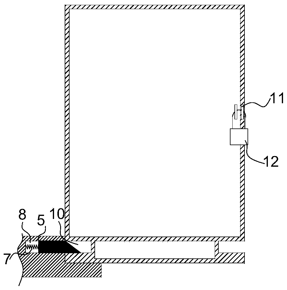 Switch cabinet installation base and switch cabinet