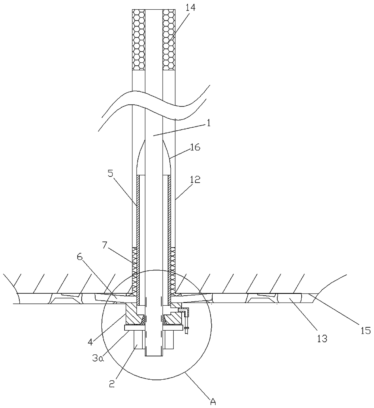 Mining bolt-grouting device and use method thereof