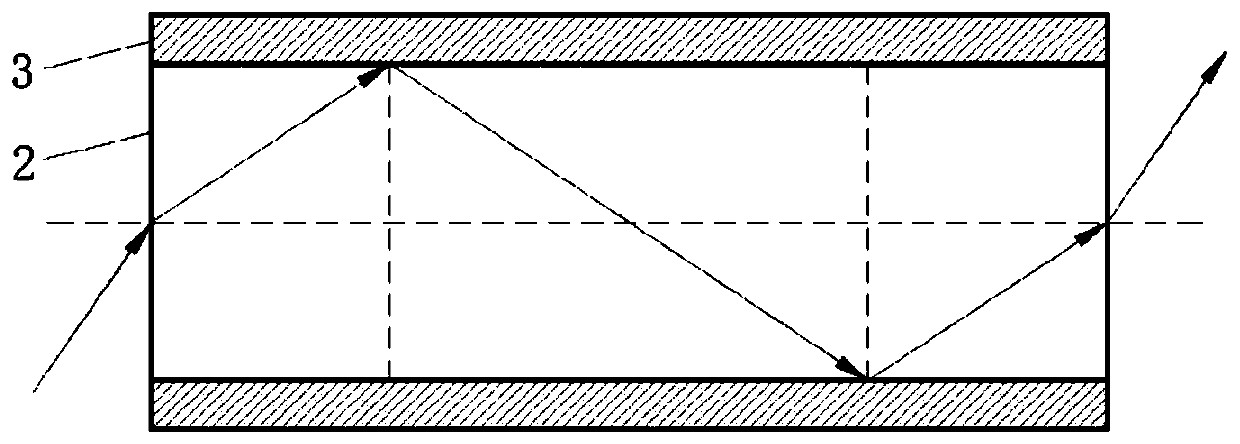 Light absorption material glass for optical fiber image transmission element and preparation method thereof