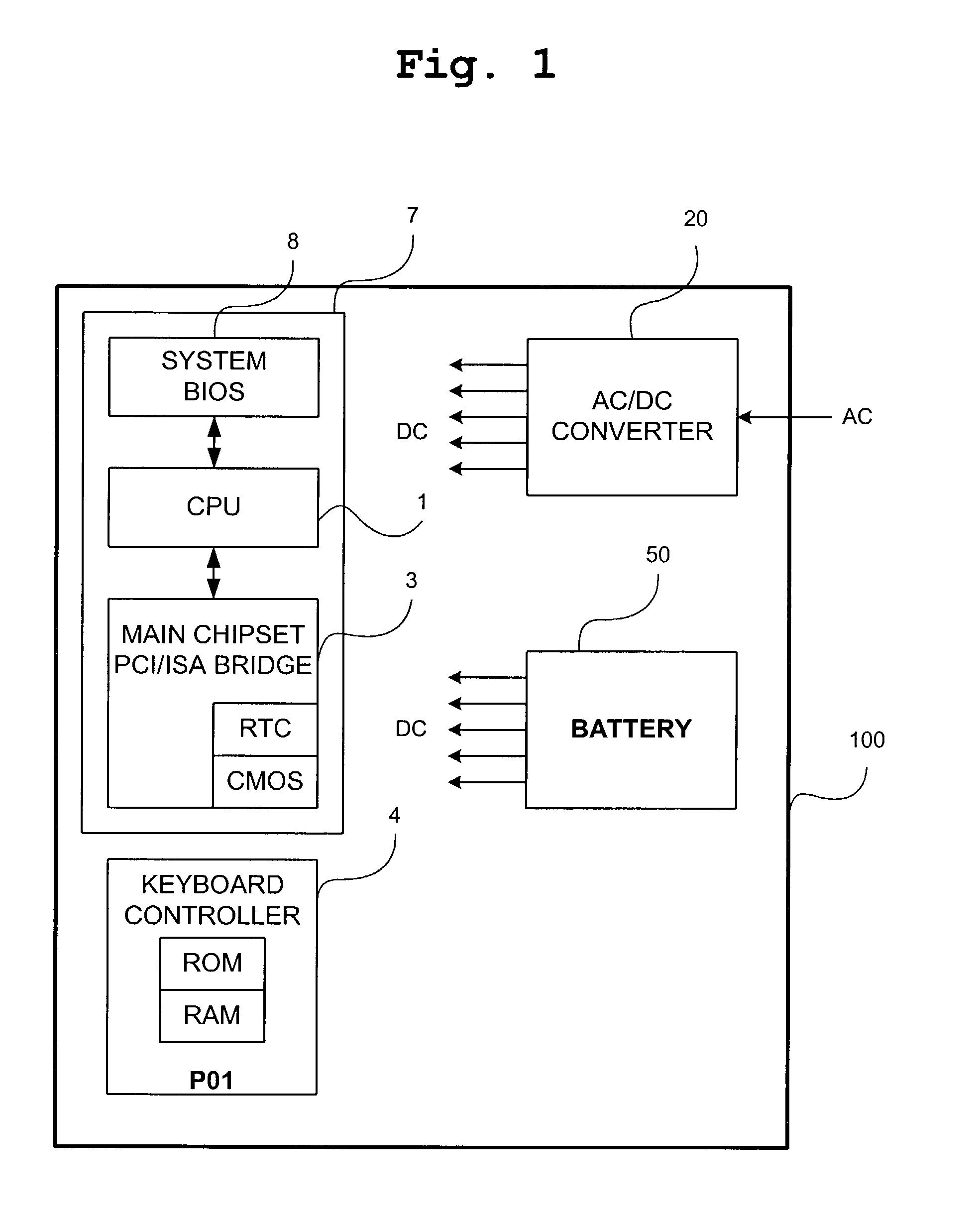 Microcomputer supporting plurality of systems utilizing a single keyboard BIOS