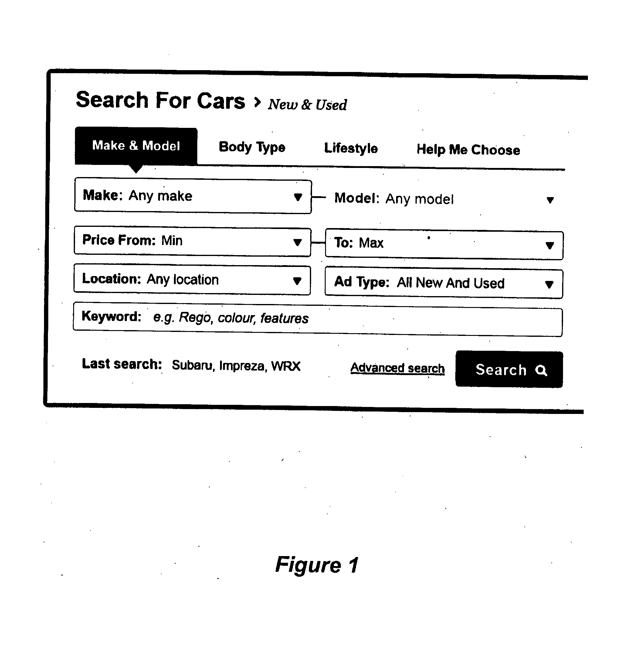 System and method for implementing multi-faceted search queries