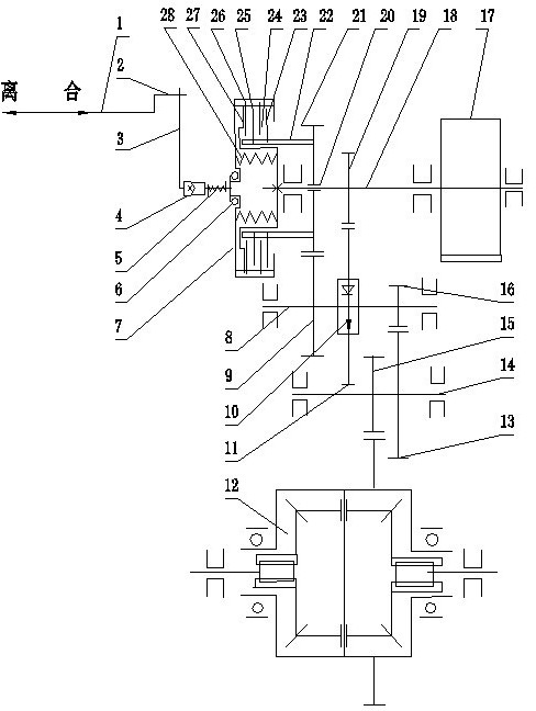 Two-gear speed-changing driving device of electric vehicle