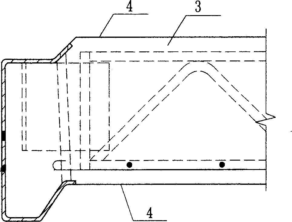 Foamed cement composite slab and its production method