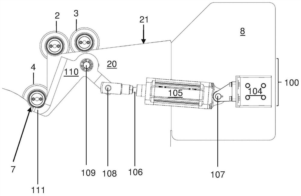 Devices for transporting winding shafts in web winding machines