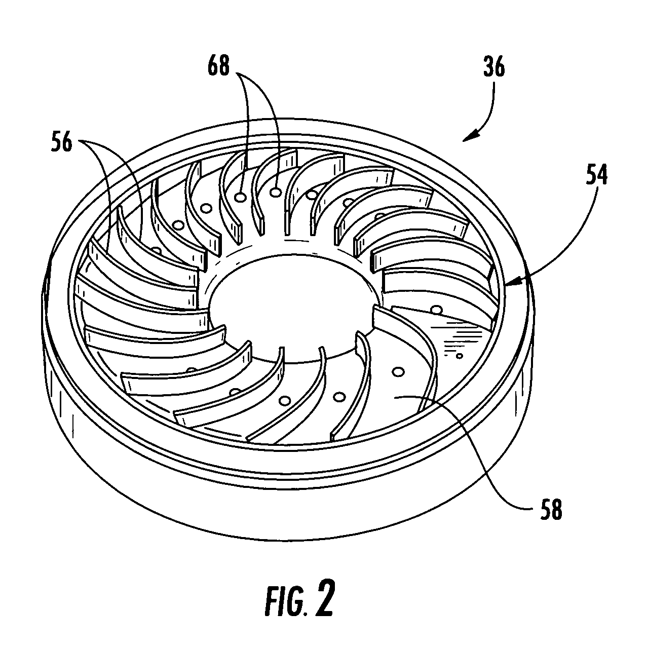 Turbocharger compressor having ported second-stage shroud, and associated method