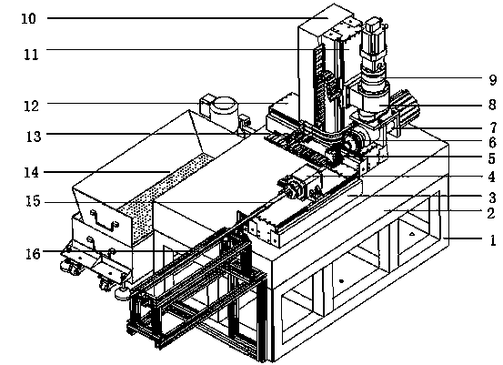 Five-shaft cutter grinding machine