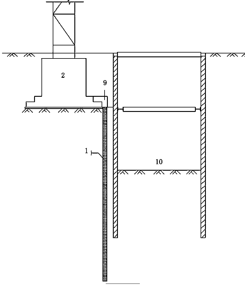 Pile foundation underpinning method for building foundation adjacent to deep foundation pit
