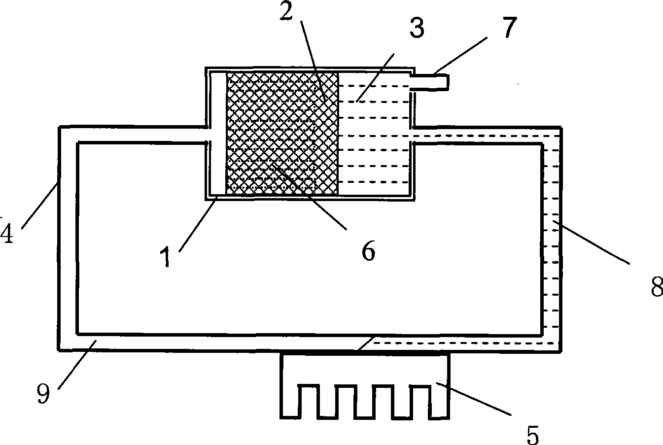 Loop type heat pipe radiator and manufacturing method thereof