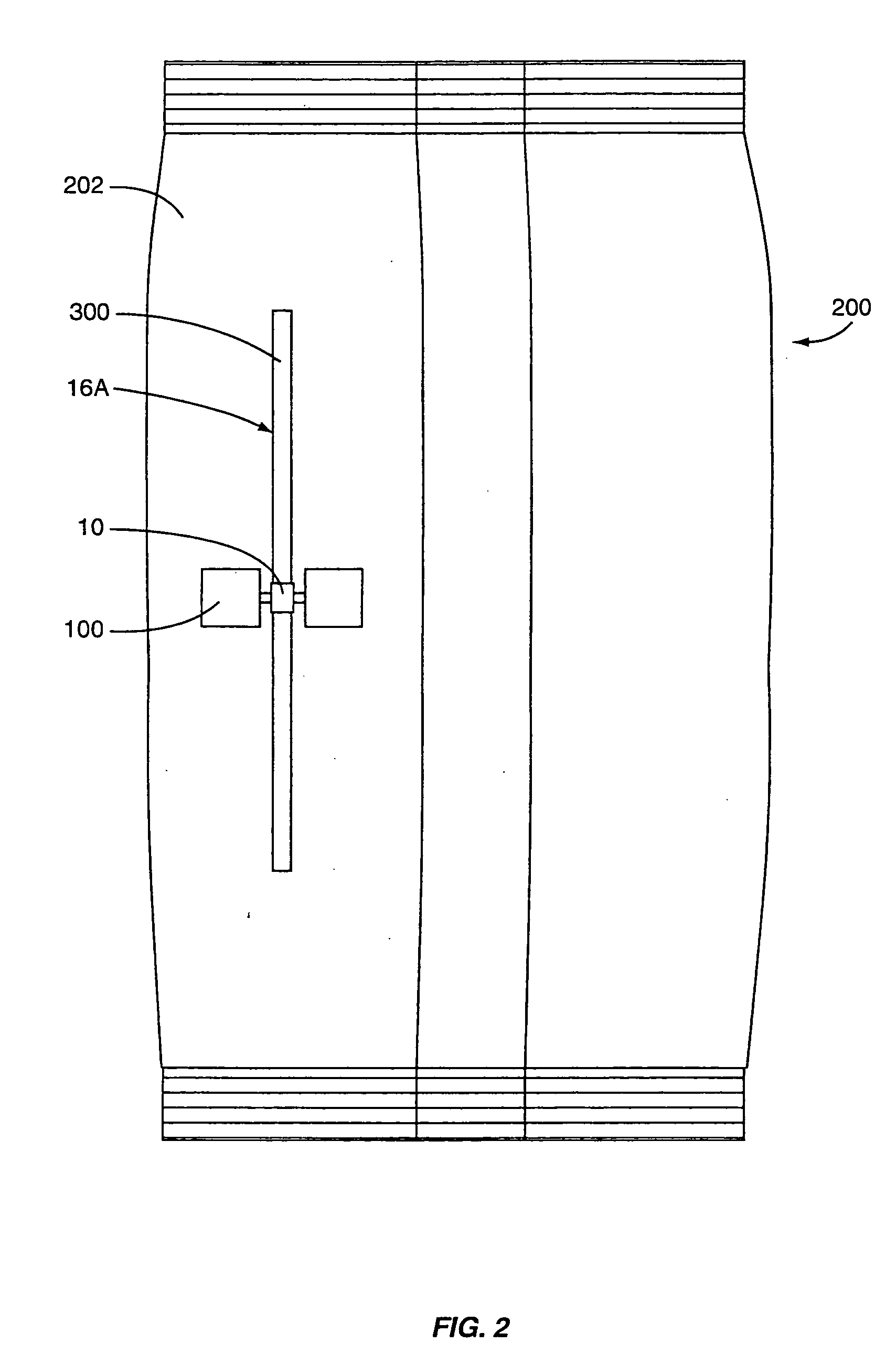 Grounded antenna for a wireless communication device and method