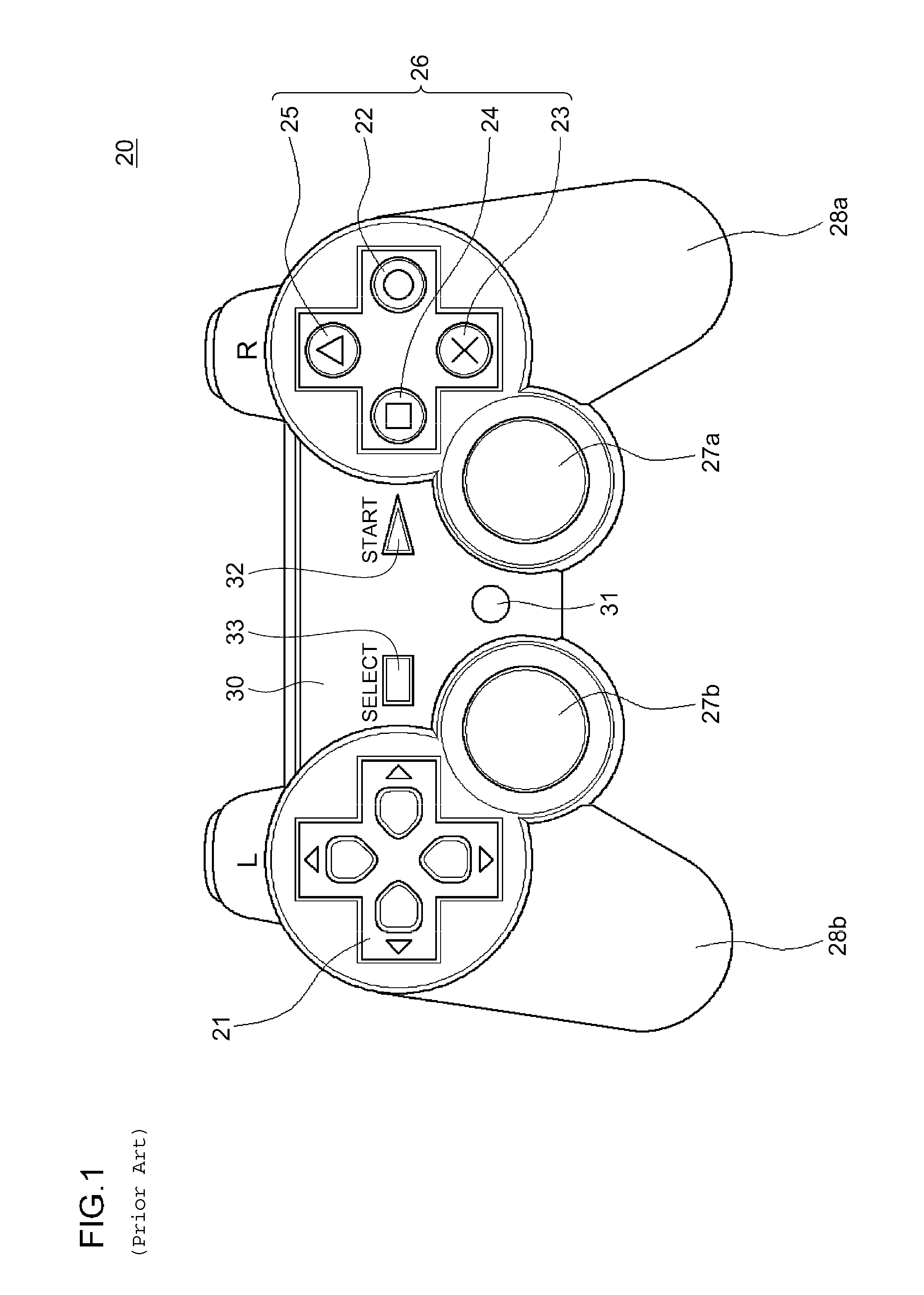 Keyboard equipped with functions of operation buttons and an analog stick provided in a game controller