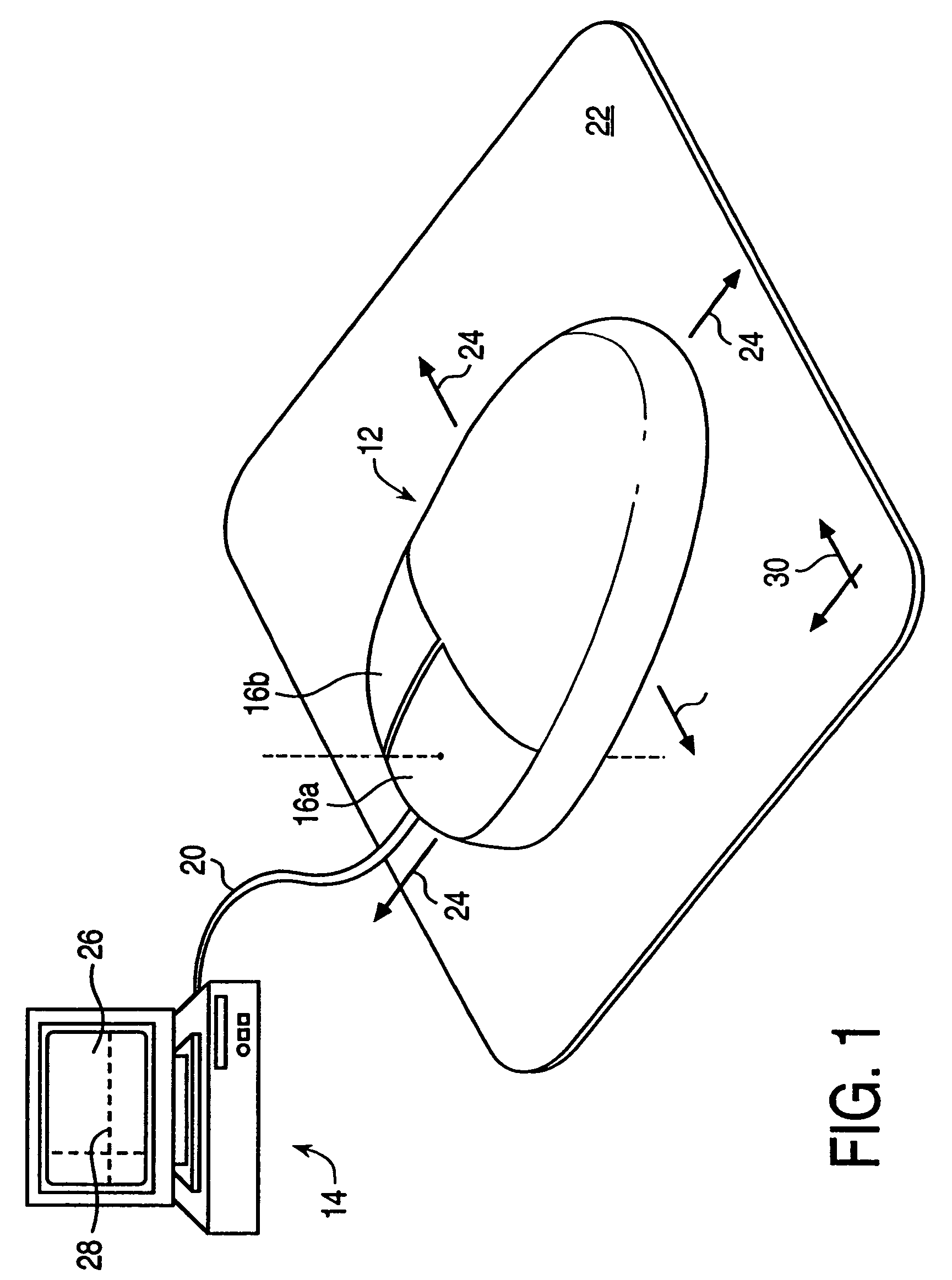 Haptic interface device and actuator assembly providing linear haptic sensations