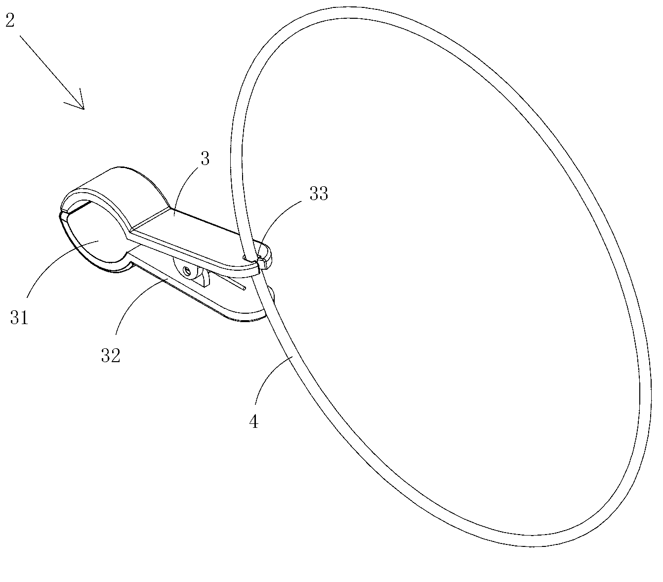 Cable collecting and arranging clamp