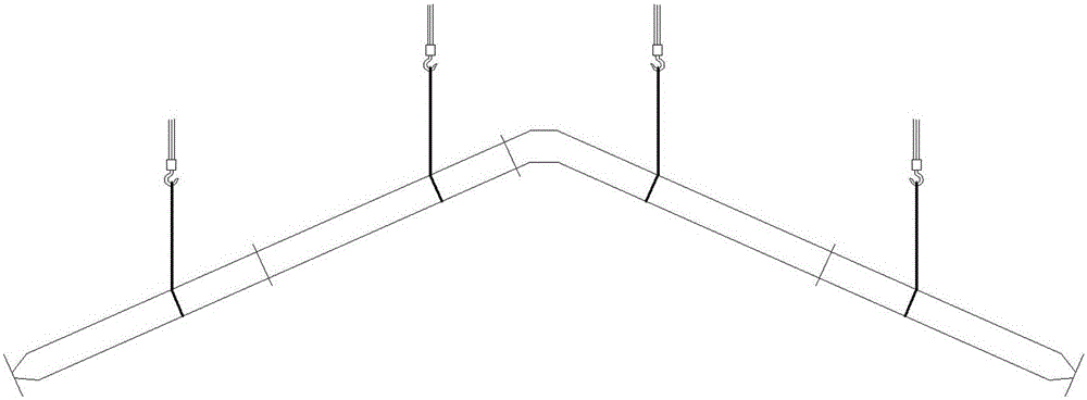 Lifting method of large-span steel structure