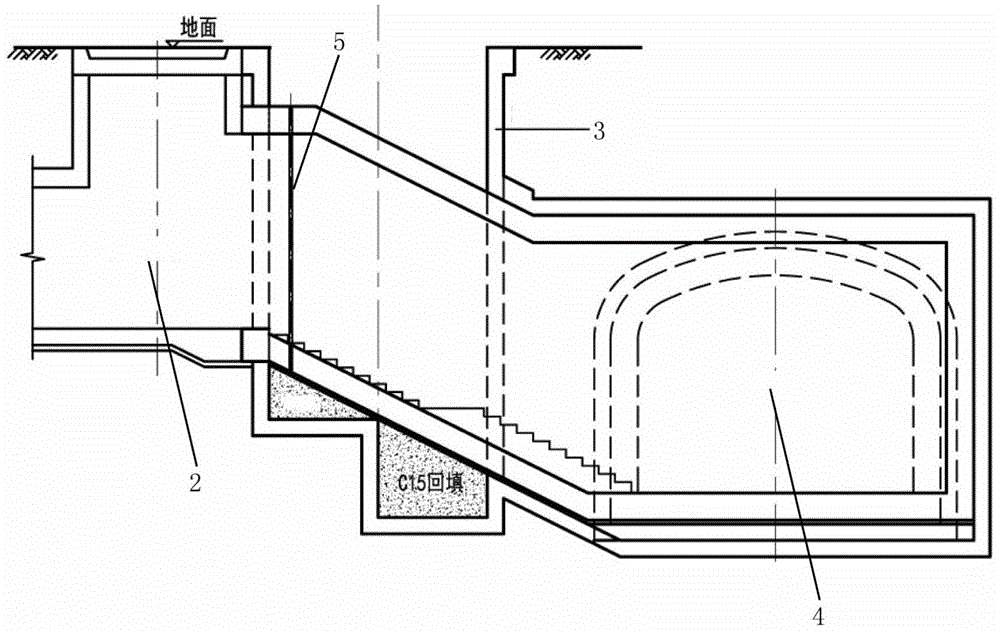 Connection design and construction method for newly-built subway entrance and exit and existing fabricated street underpass