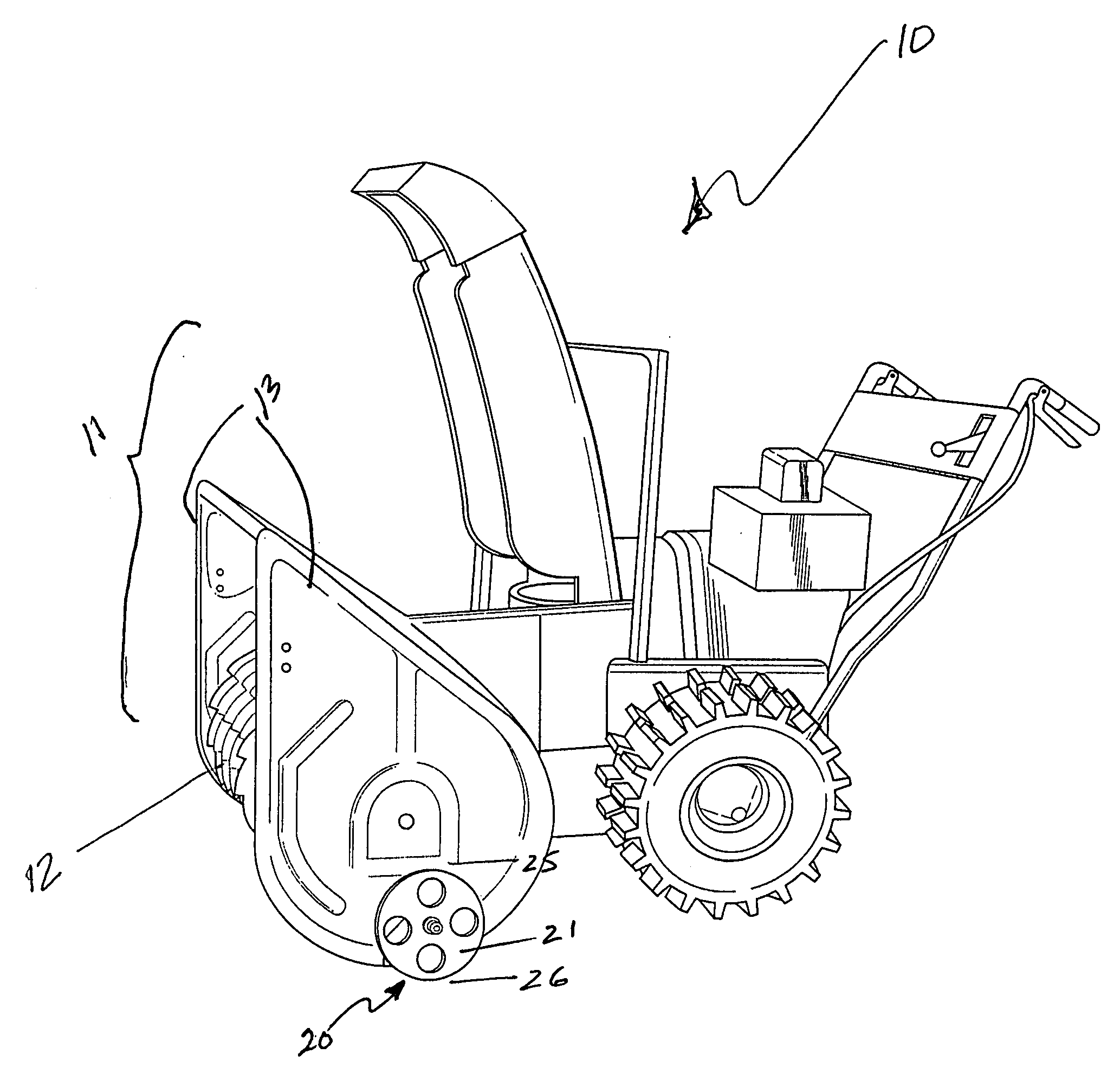 Guide disc attachment for snow blower housing