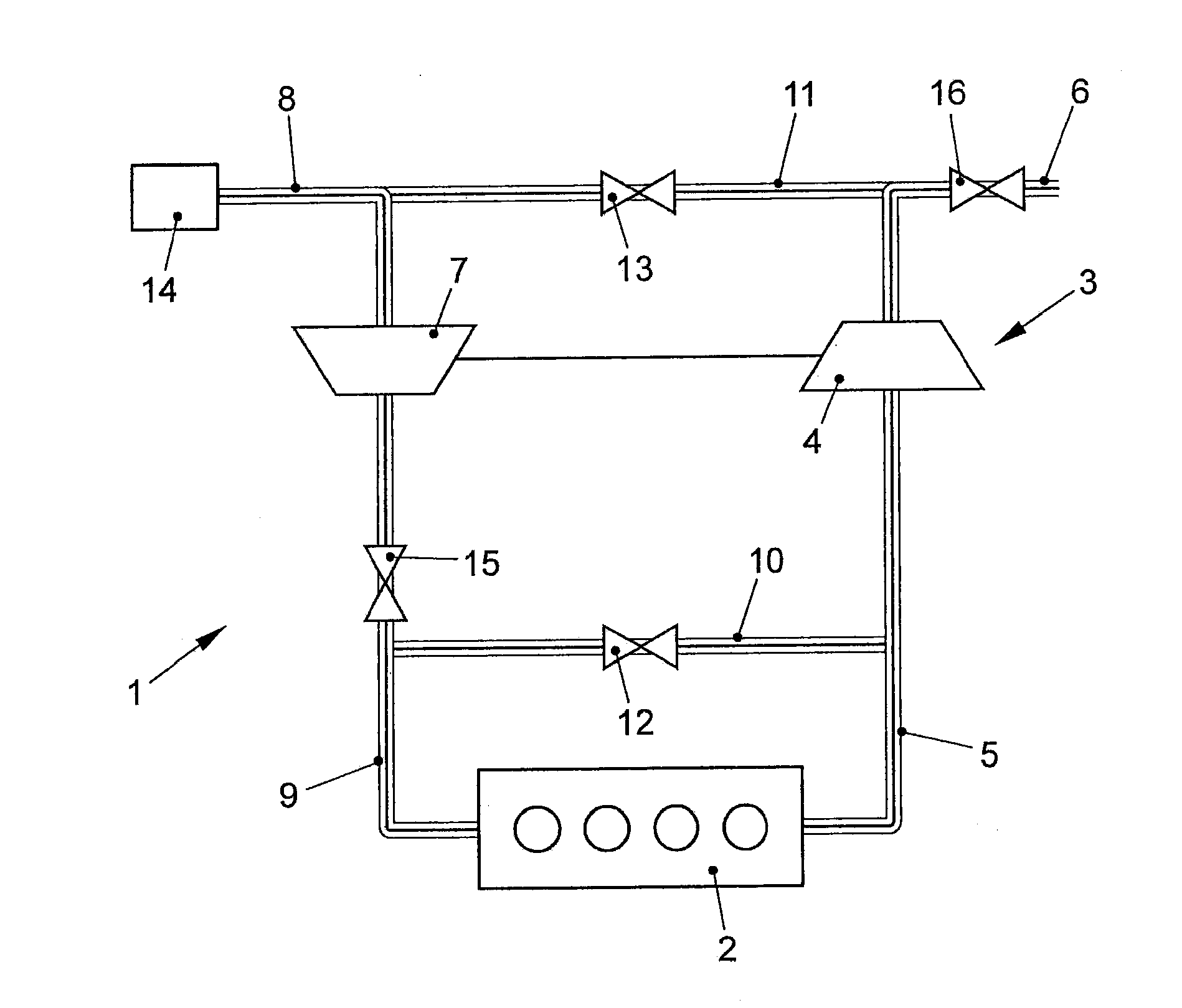 Method for Determining a Pressure at the Output of an Exhaust Gas System
