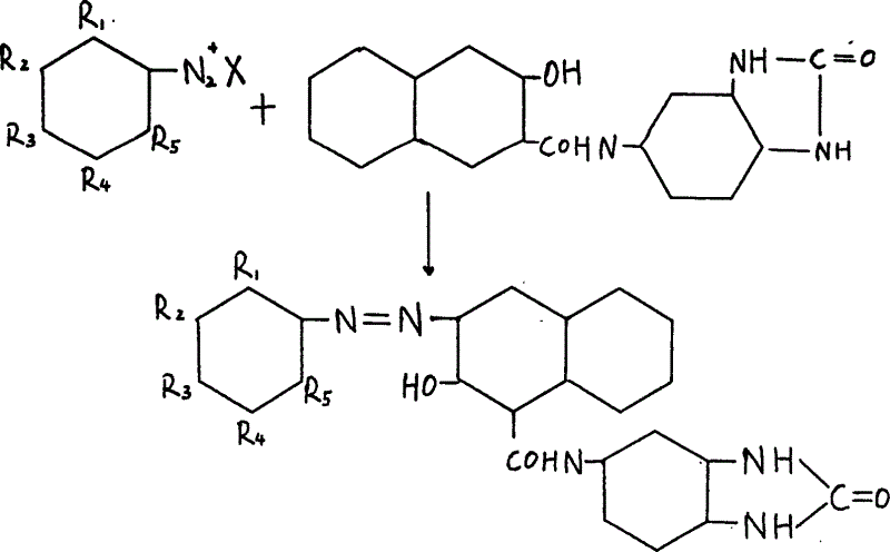 Process for preparing red benzimidazoleone pigments