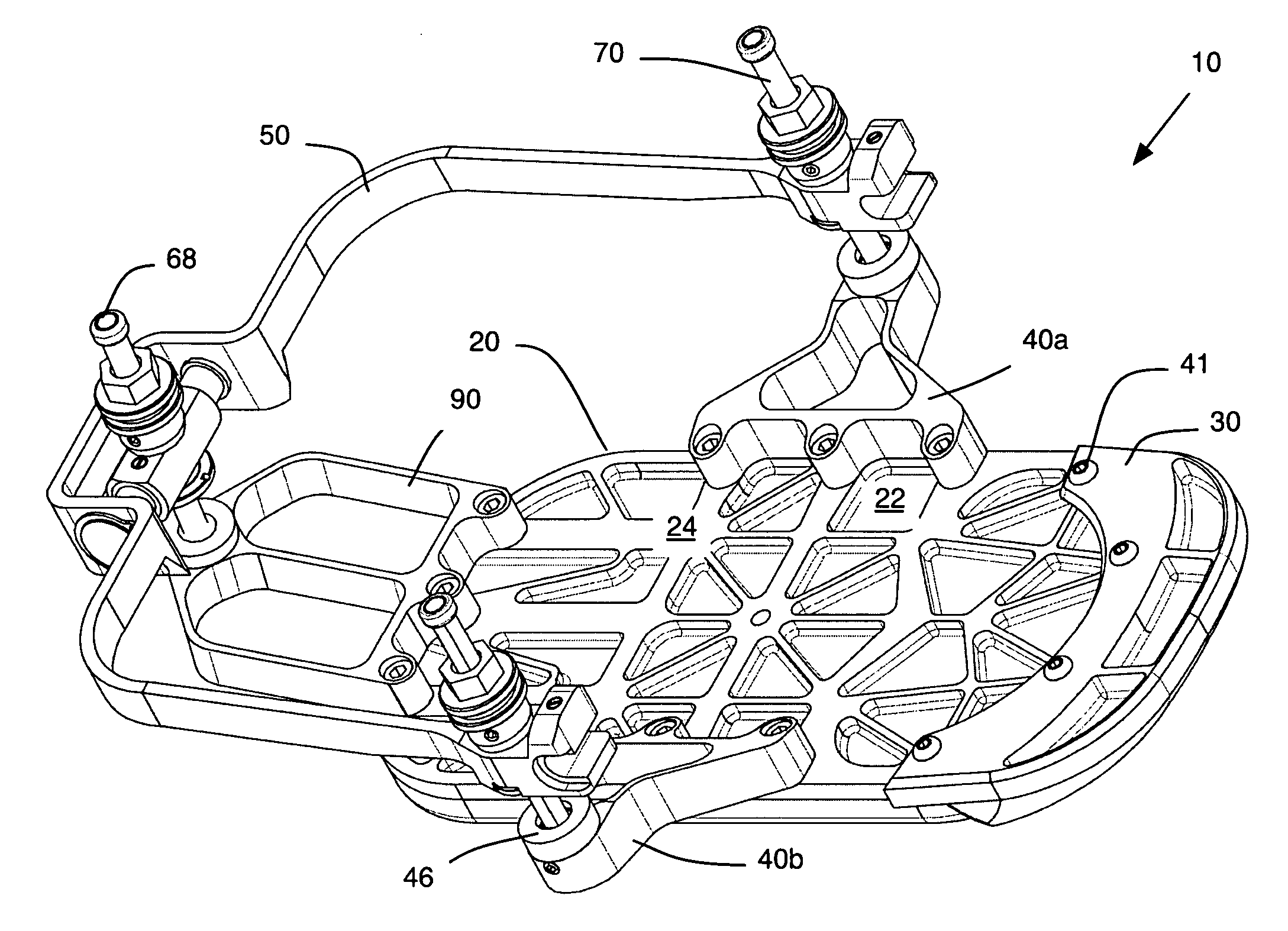 External fixation and foot-supporting device
