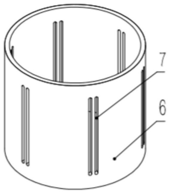 Anode device for preparing ni-sic composite coating on the inner wall of hollow parts