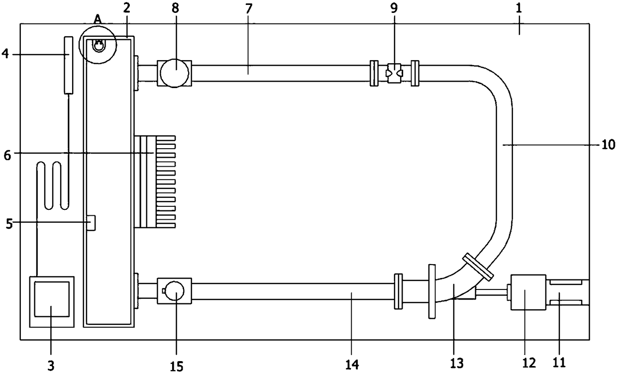 Experimental device for hydrological axial flow pump