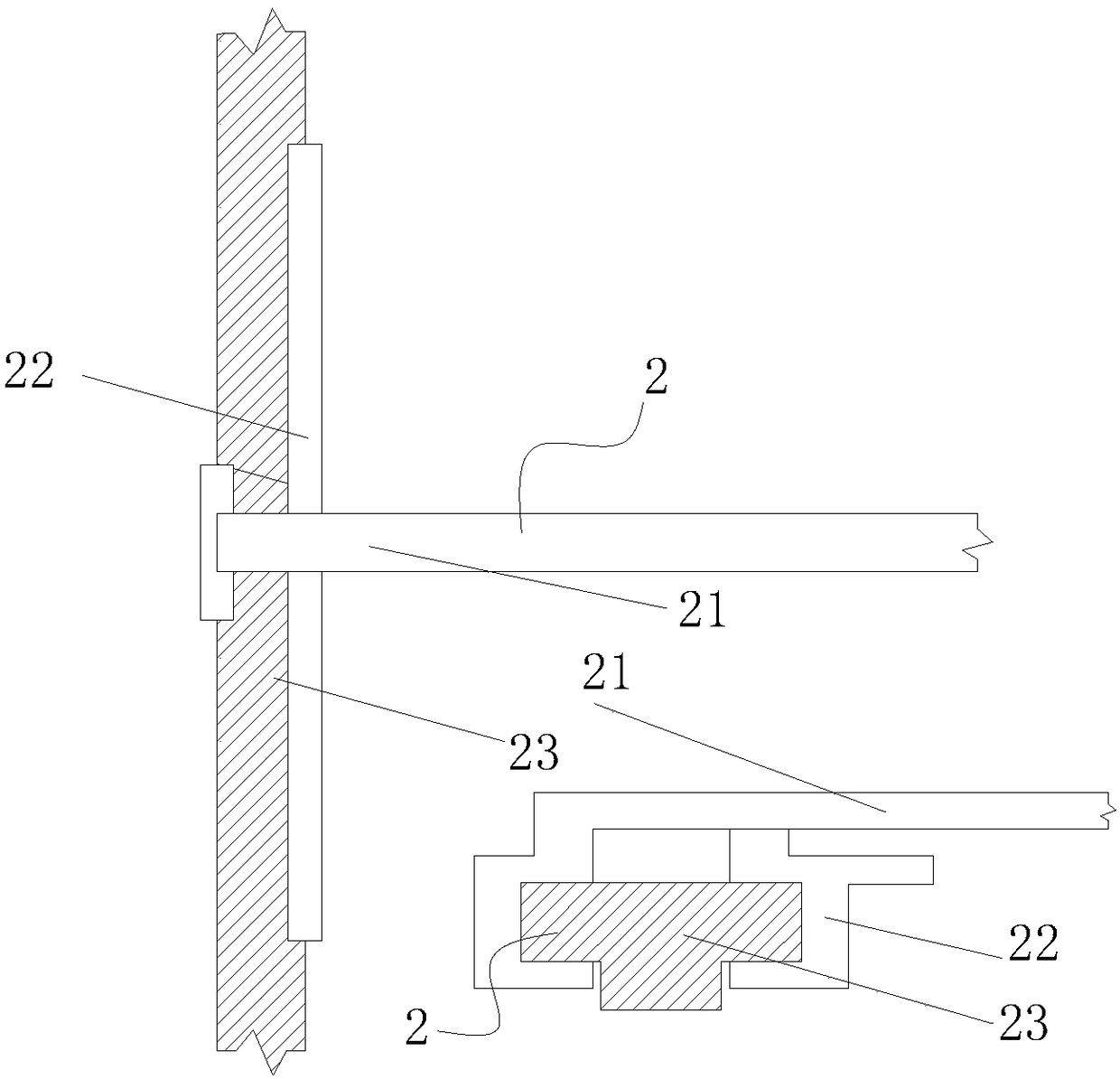 Corner cutting device for non-woven fabric processing