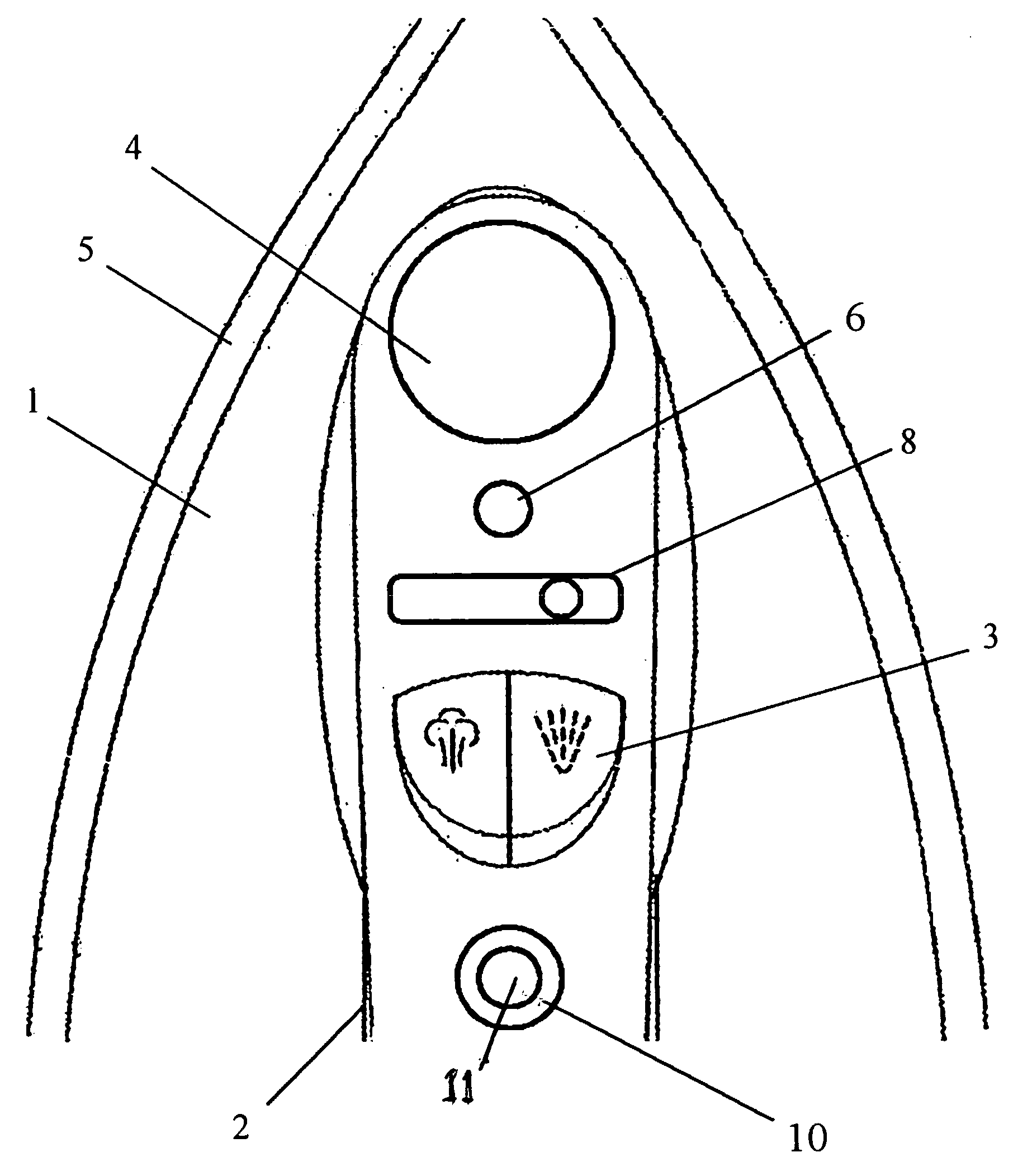 Pop-up auto-shutoff indicator for electric pressing irons