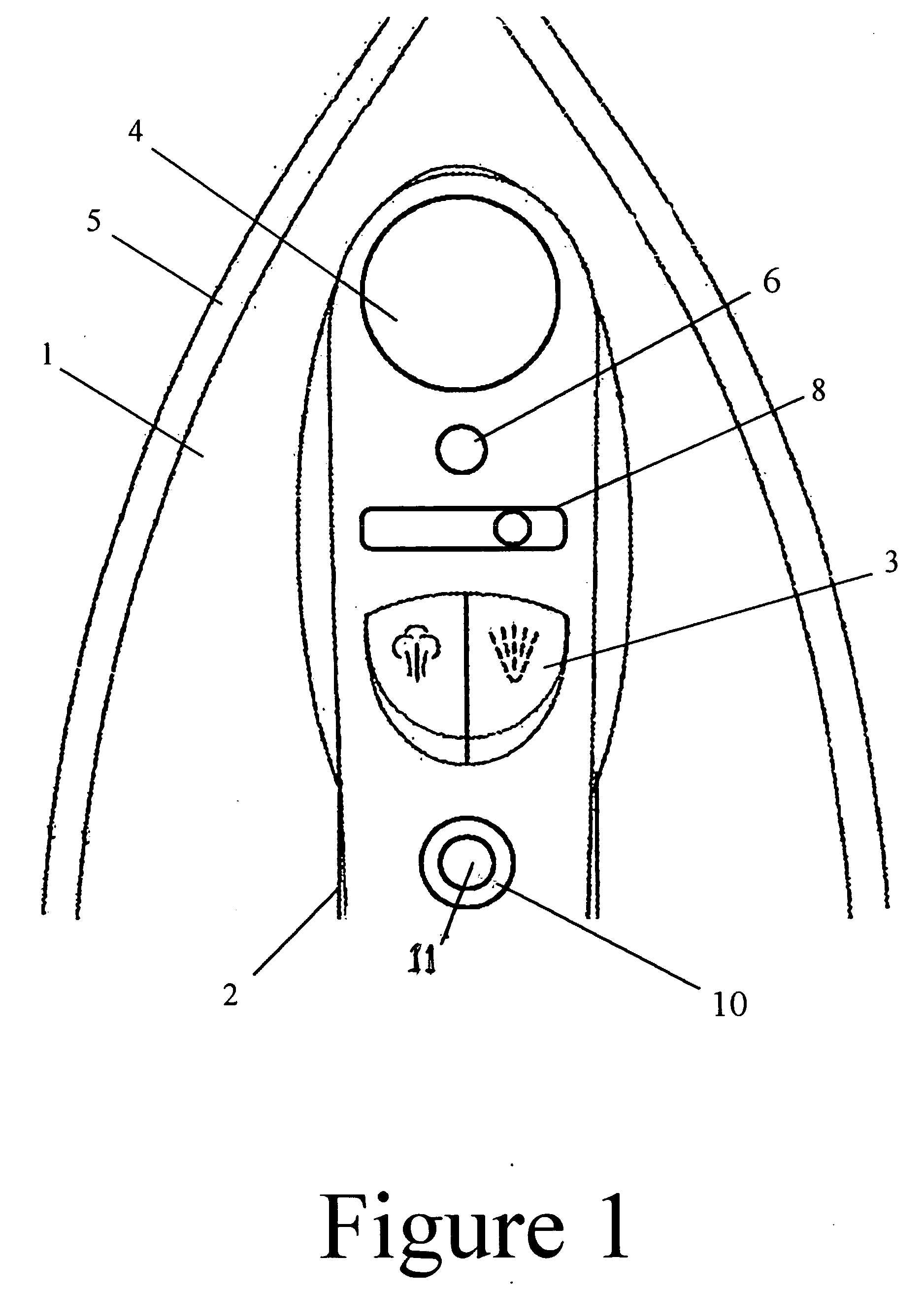 Pop-up auto-shutoff indicator for electric pressing irons