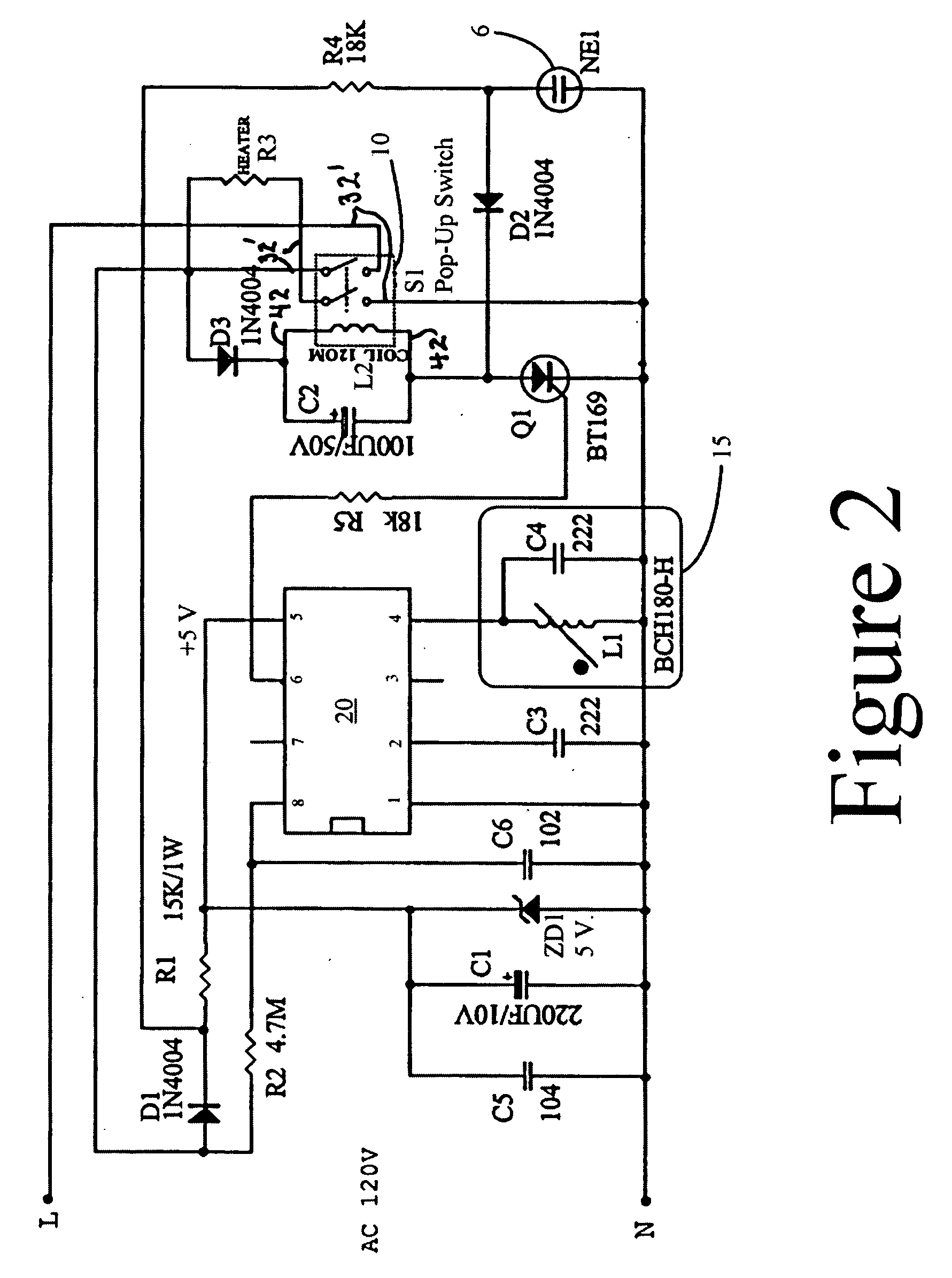 Pop-up auto-shutoff indicator for electric pressing irons