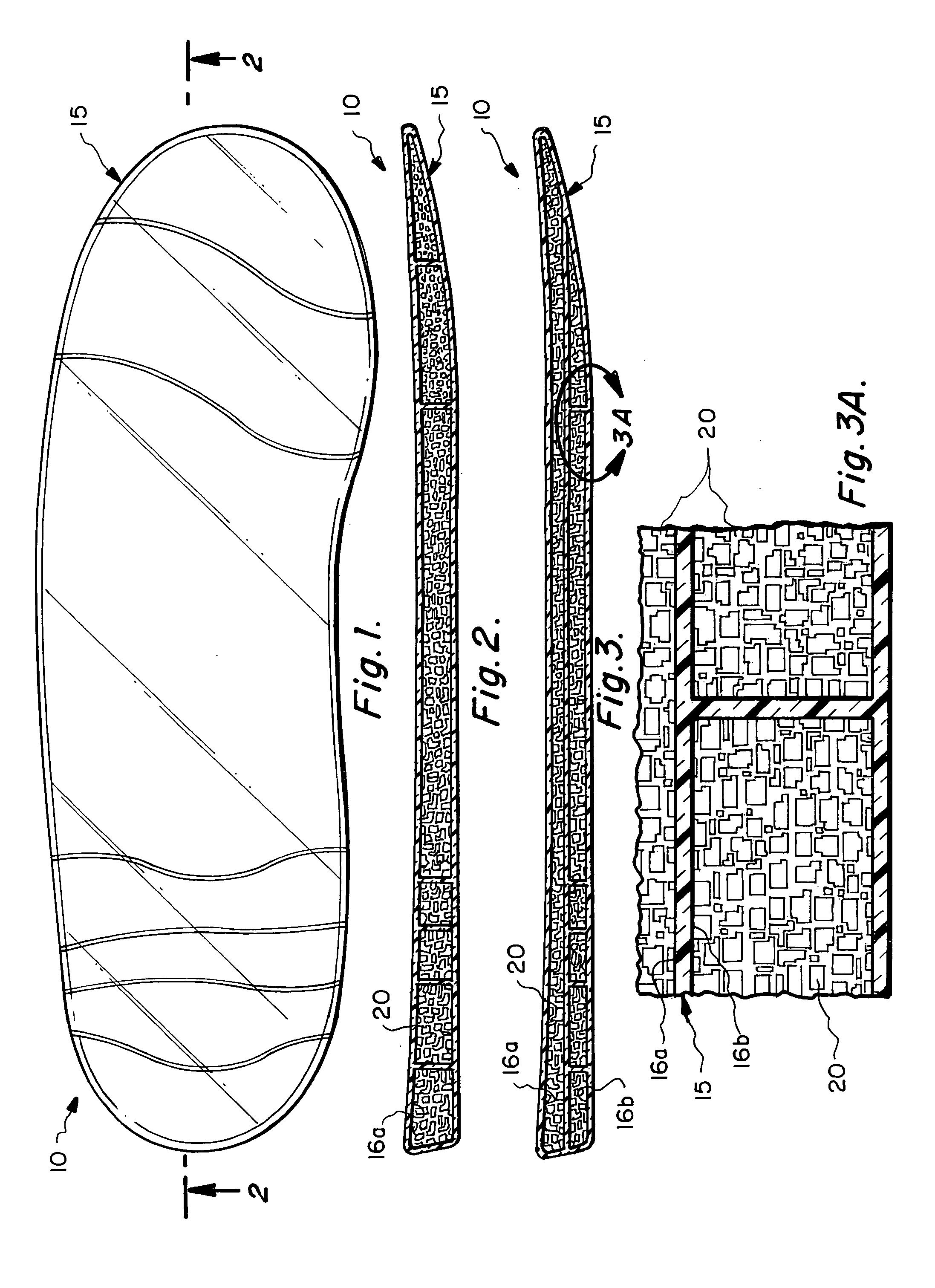 Footwear inserts, including midsoles, sockliners, footbeds and/or upper components using granular ethyl vinyl acetate (EVA) and method of manufacture