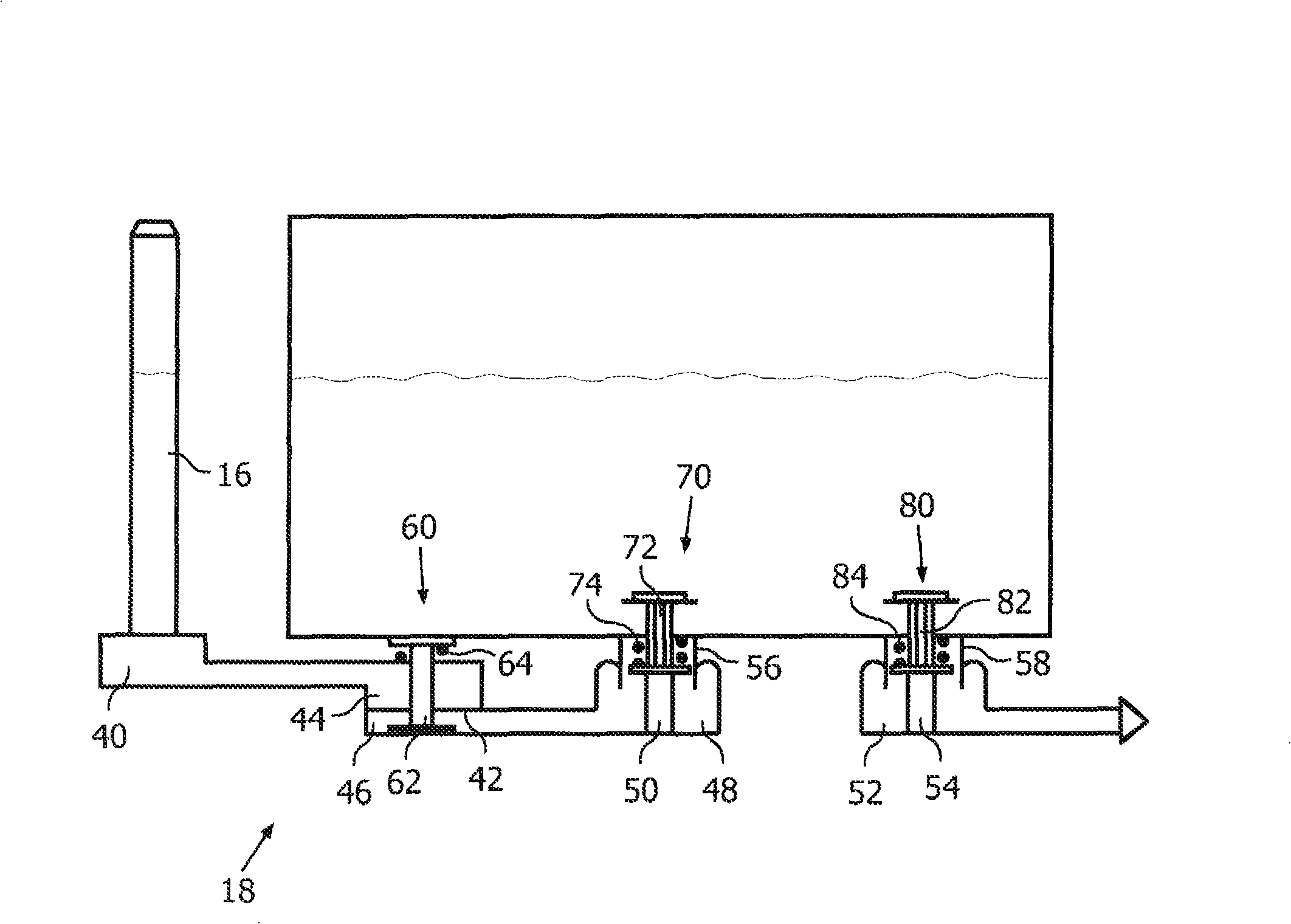 Beverage preparation machine having a liquid level sensor