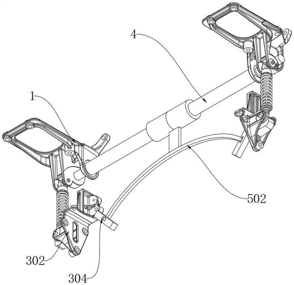 Left and right front suspension brackets of automobile engine