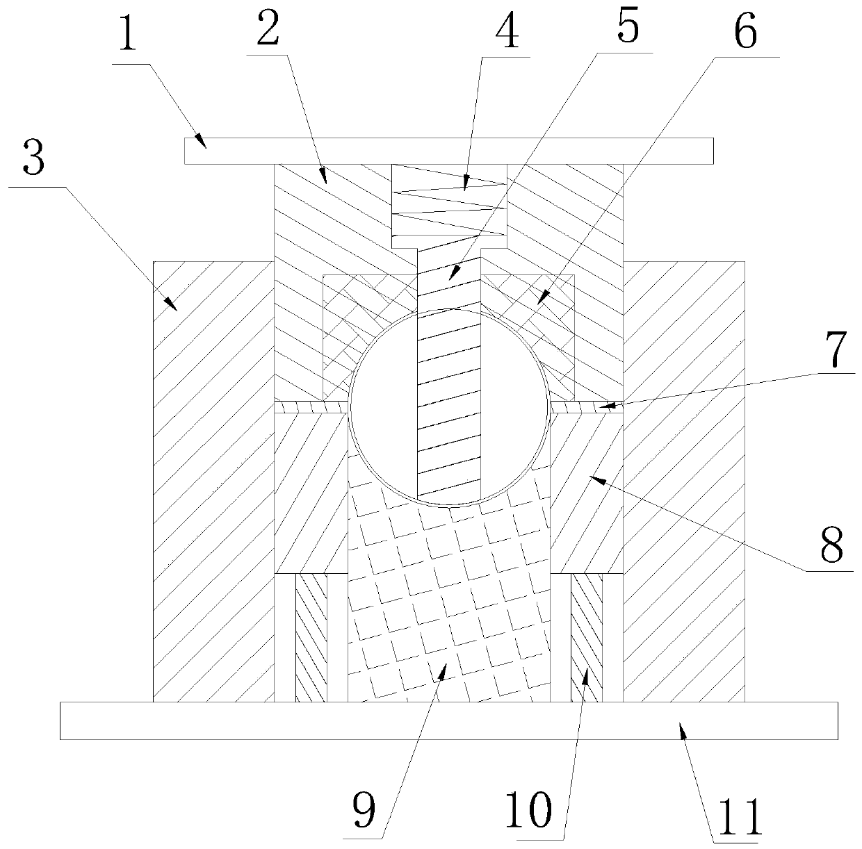 Split type mold for hollow sphere precise manufacturing