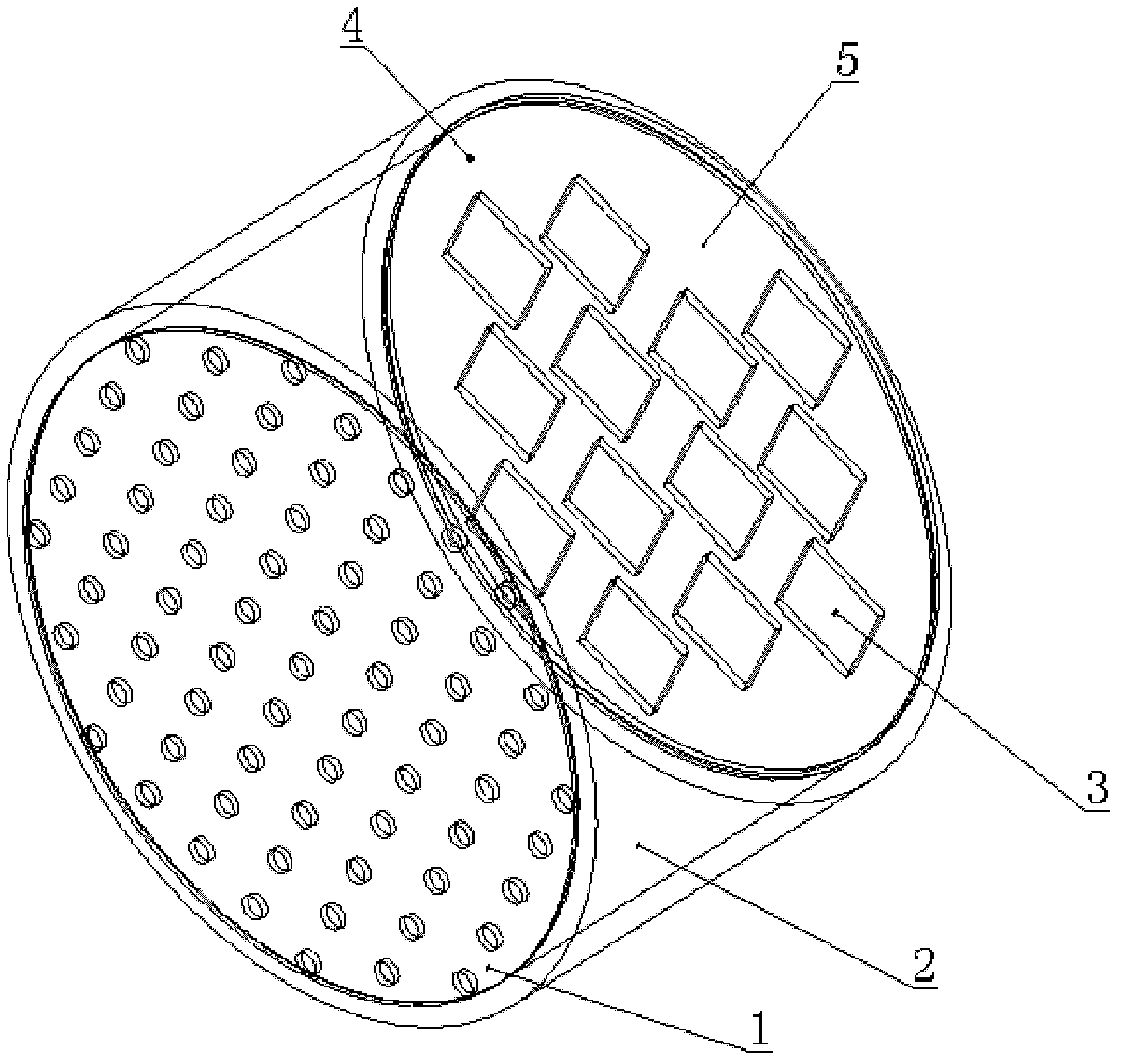 Noise power generating device based on micro-perforated panel structure