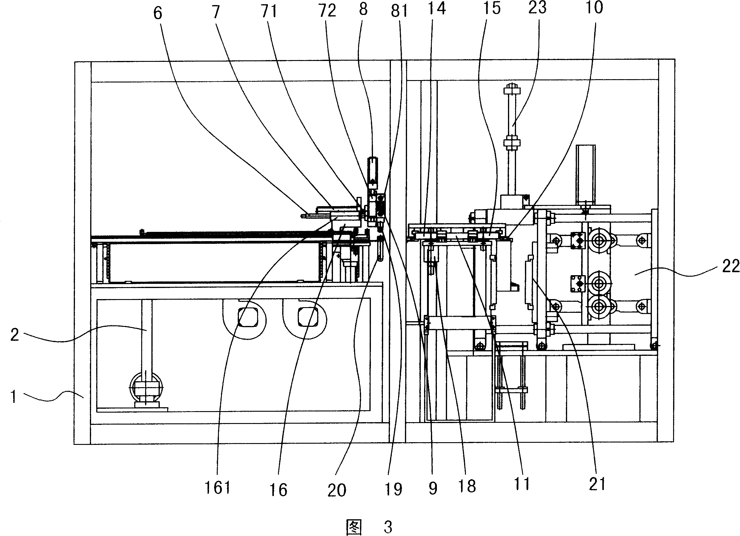 One-mold multiple-member full-automatic plastics stretch-blow machine