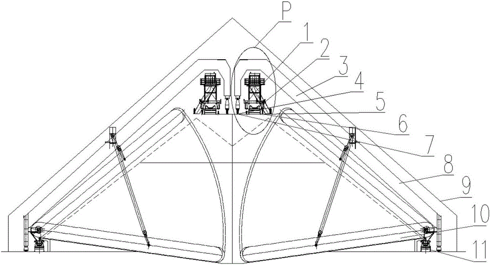 Arrangement structure of stacker device