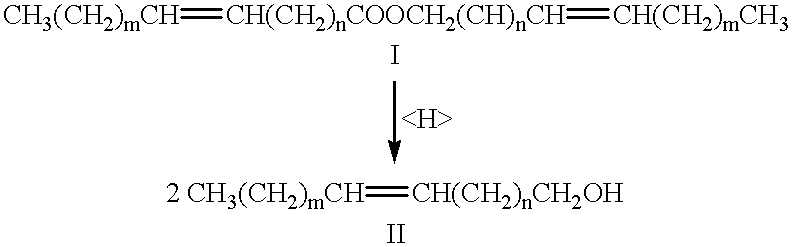 Long chain monounsaturated alcohol mixtures