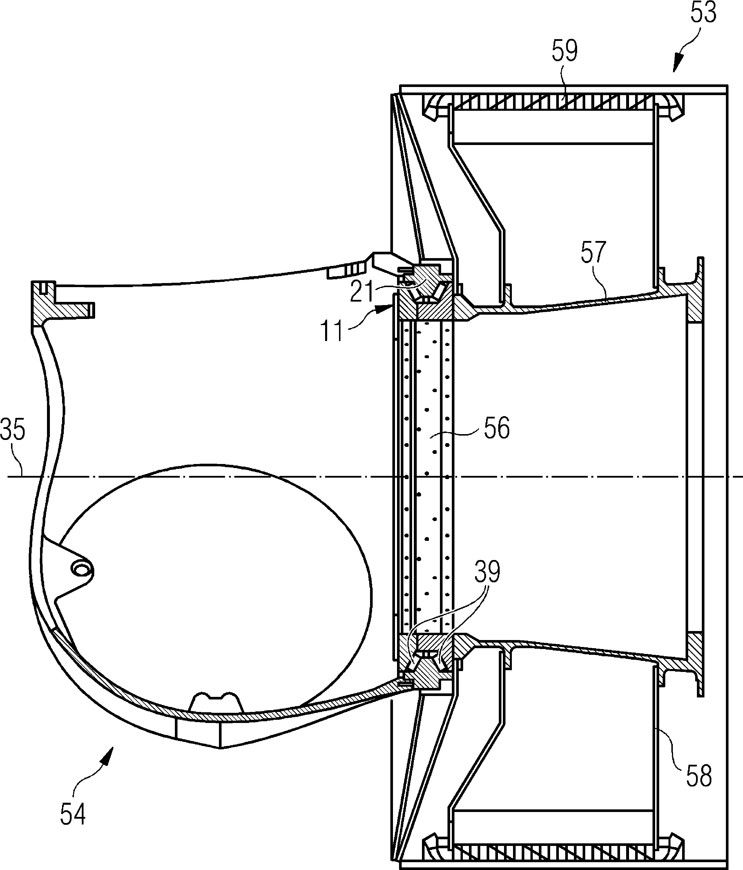 Bearing and method of collecting a lubricant leaking out of a bearing