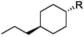 Geminal difluoro bicyclohexyl liquid crystal material and synthesis method of intermediate of material