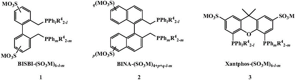 Method for preparing normal aldehyde based on olefin two-phase hydroformylation high selectivity of polyether quaternary ammonium salt ionic liquid