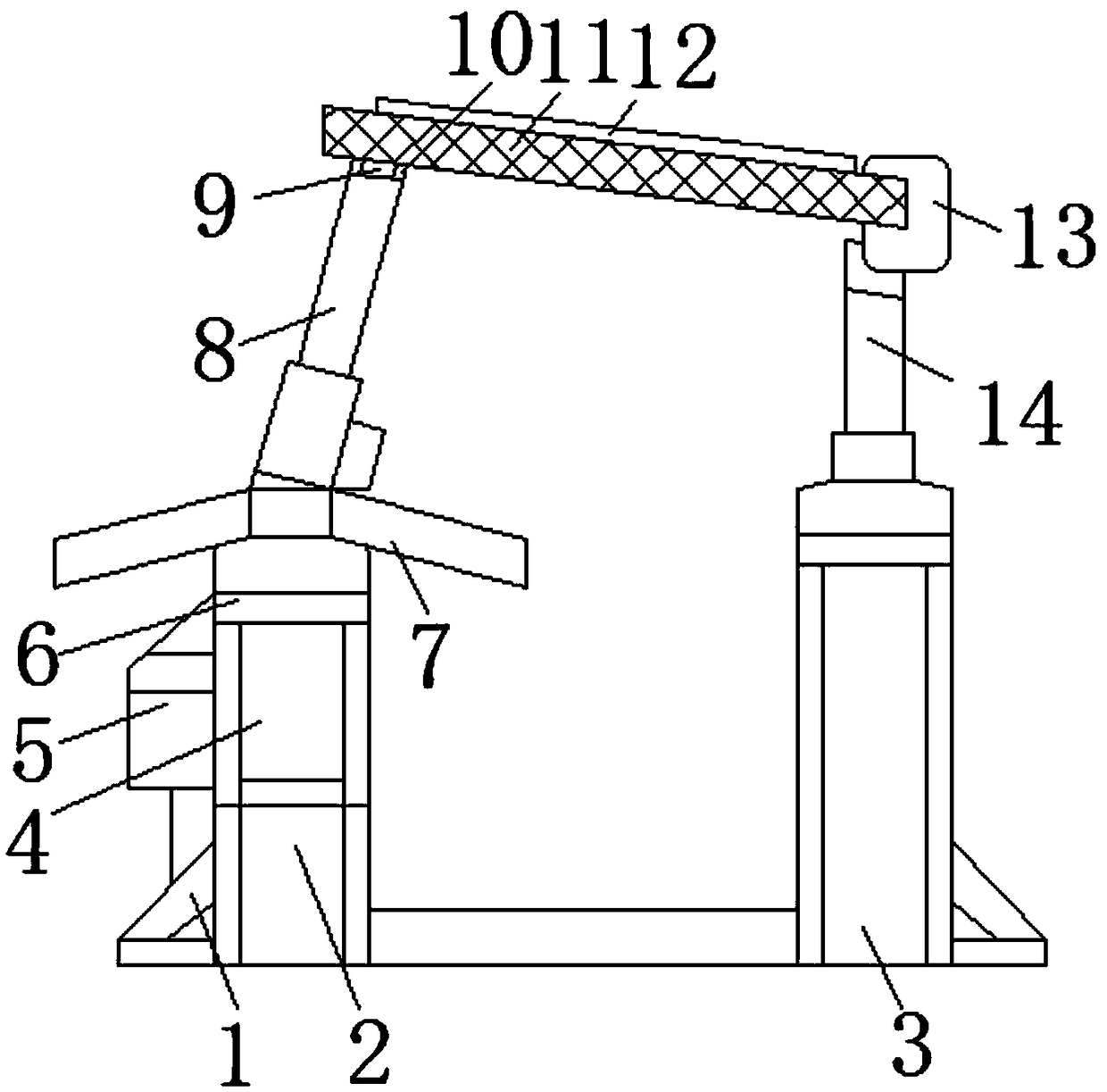 Solar panel power generation device capable of preventing ice and snow accumulation