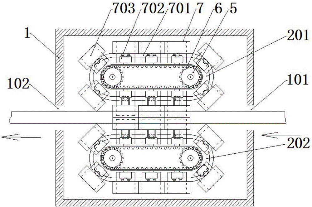 Elevating type pipeline protective layer synchronous molding device