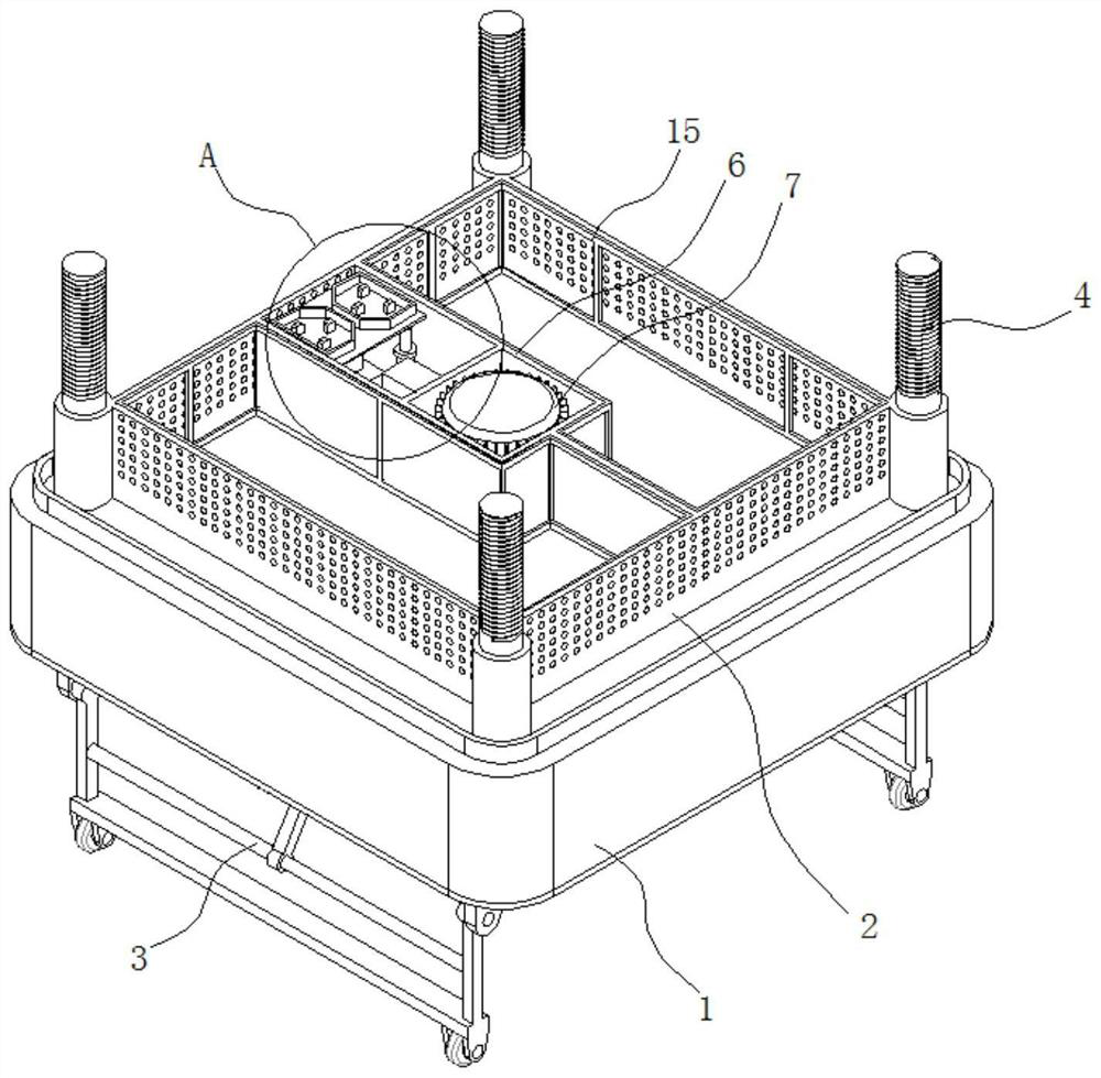 Mounting structure for chassis storage battery of low-speed new energy electric vehicle