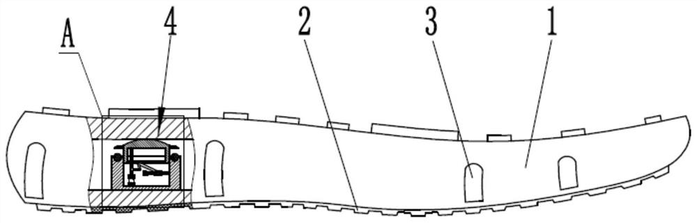 Antiskid elastic damping health-care sole