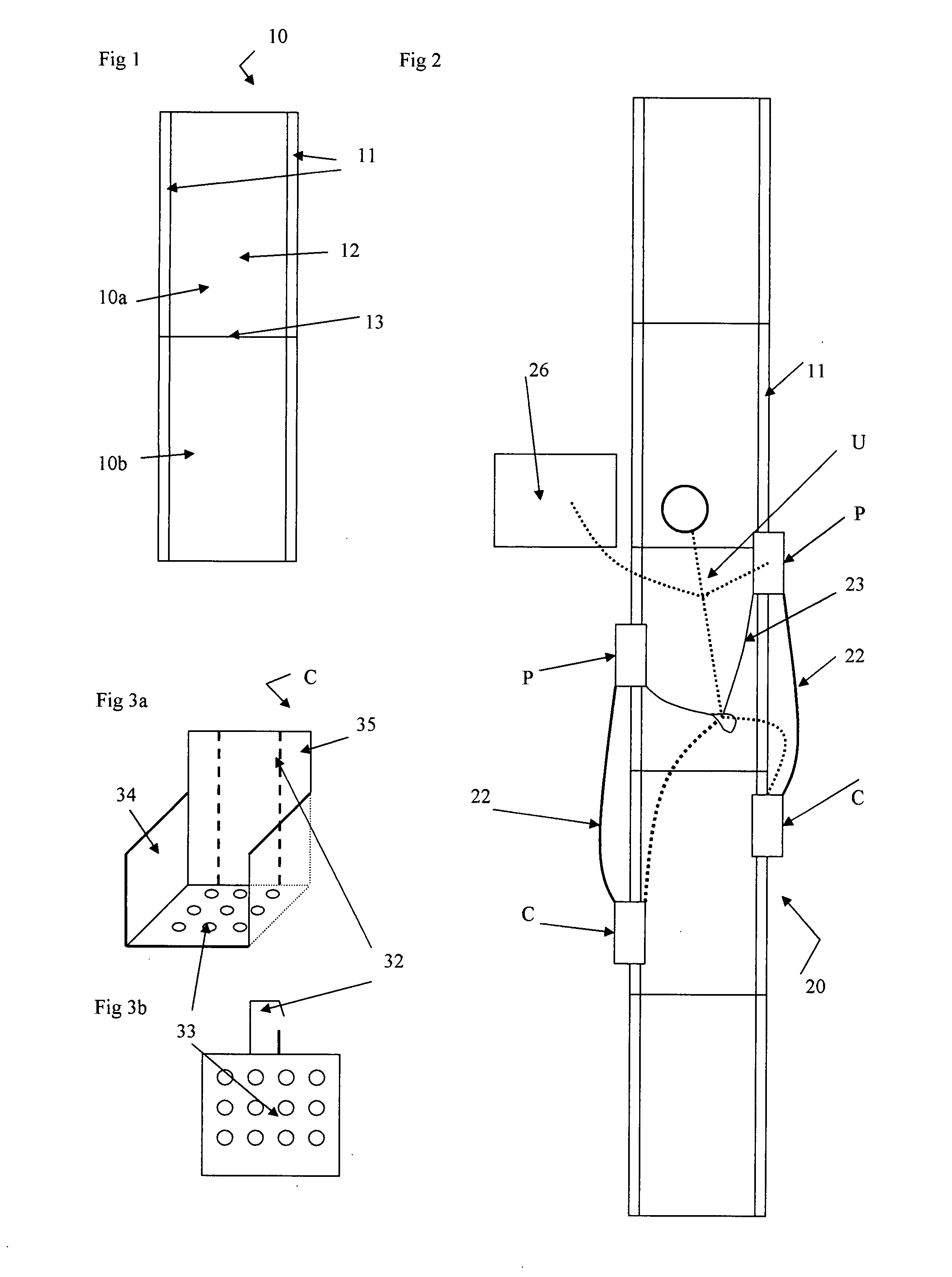 Device of protected work in height