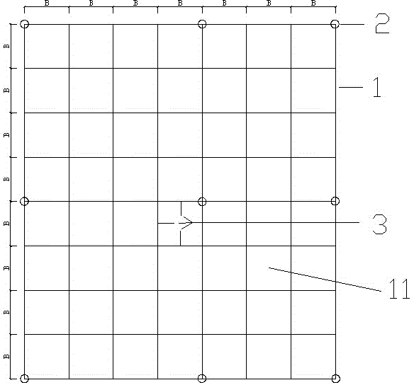 Small-resistance-value grounding grid of large device and design construction method