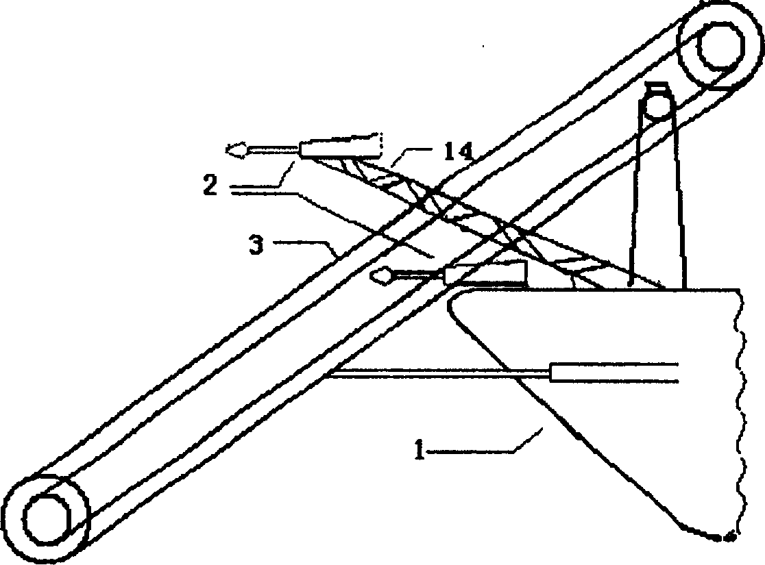 Pipeline apparatus for hyacinth salvage boat