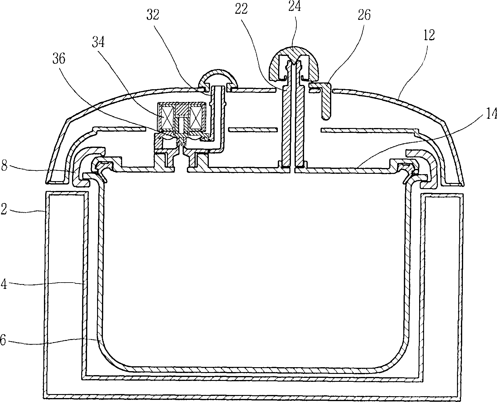Steam discharging device for electric pressure cooker
