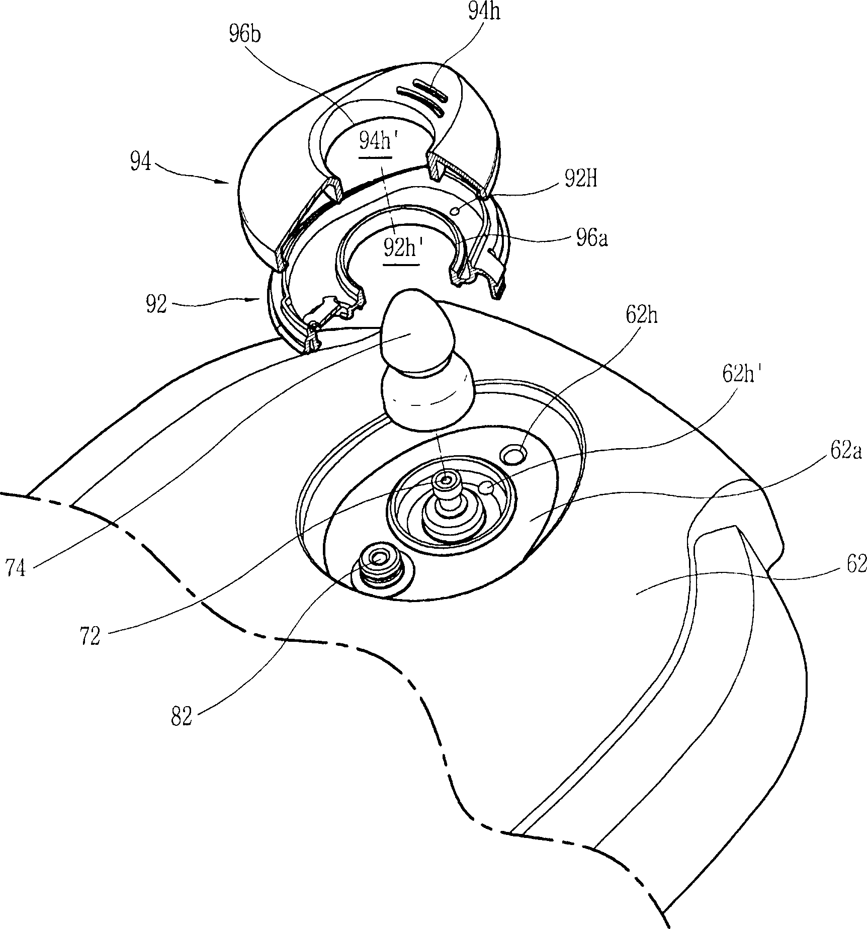 Steam discharging device for electric pressure cooker