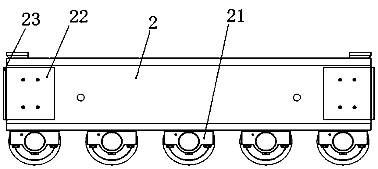 Track type running mechanism and track vehicle